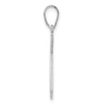 Sterling Silver/Rhodium-plated California State Pendant - Image 2