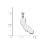 Sterling Silver/Rhodium-plated California State Pendant - Image 3