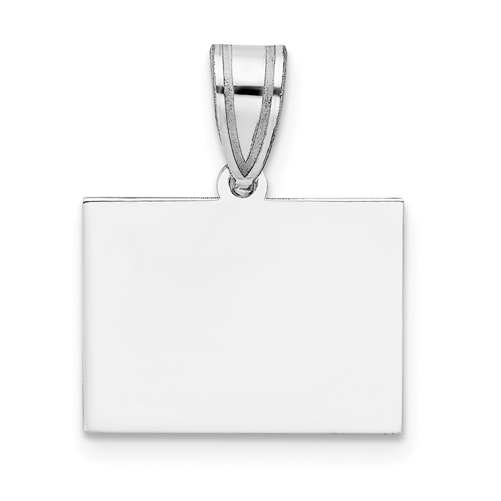 XNA707SS-CO.jpg Sterling Silver/Rhodium-plated Colorado State Pendant - Image 1