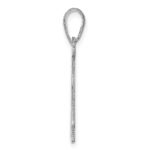 Sterling Silver/Rhodium-plated Delaware State Pendant - Image 2