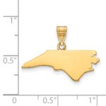Sterling Silver/Gold-plated North Carolina State Pendant - Image 2