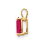14k 7x5mm Pear Ruby Pendant - Image 2
