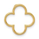 14k Small Quatrefoil Design Chain Slide