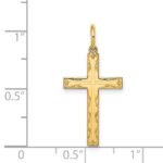 14K Laser Designed Cross Pendant - Image 3