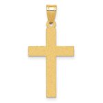 14k Sandblasted Cross Pendant