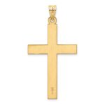 14k Sandblasted Cross Pendant - Image 4