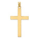 14k Florentine Satin Cross Pendant - Image 4