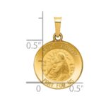 14k Polished and Satin Hollow St. Anthony Medal Pendant - Image 3