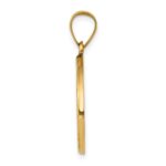 14k Polished and Satin Hollow St John the Baptist Medal Round Pendant - Image 2