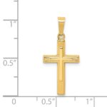 14k Polished Latin Cross Pendant - Image 3