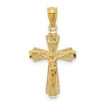 14k Polished Small Passion Crucifix Pendant