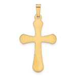 14k Polished Rounded Cross Pendant - Image 3