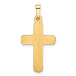14k Satin Latin Cross Pendant - Image 3