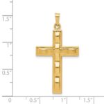 14k Polished Cross Pendant - Image 4