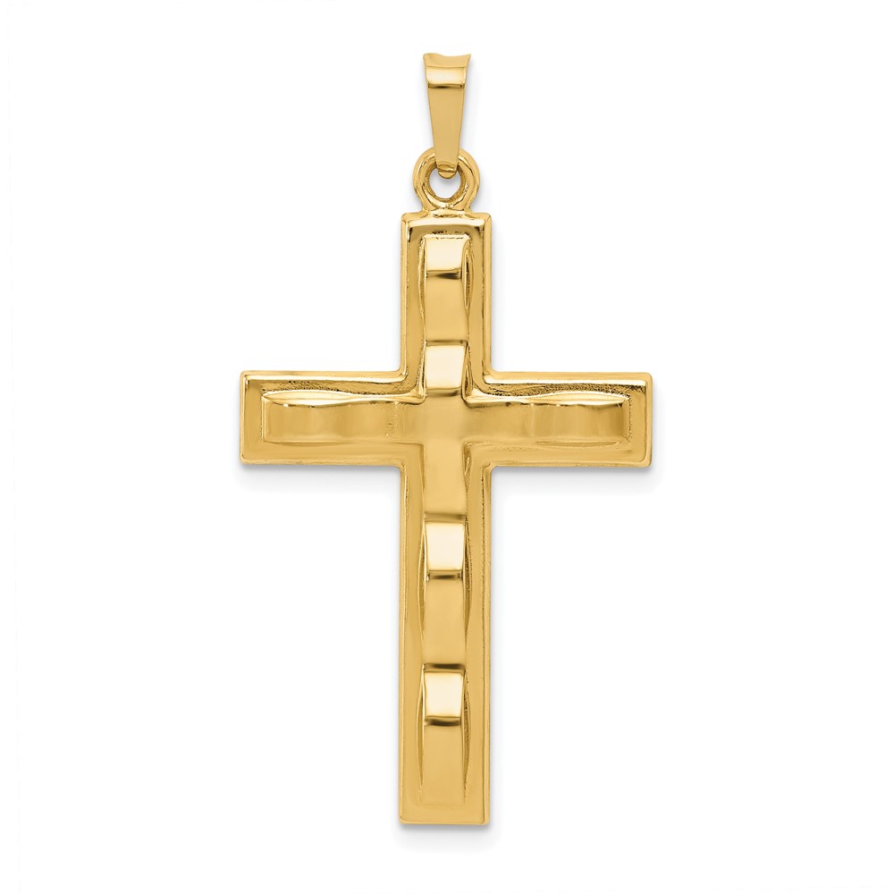 XR1564.jpg 14k Polished Cross Pendant - Image 1