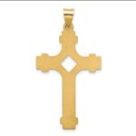 14k Polished Fancy Cross Pendant - Image 3