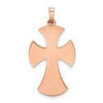 14k Polished Cross Pendant - Image 3