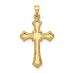 14k Budded Cross Pendant