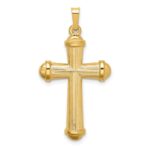 14k Hollow Polished Cross