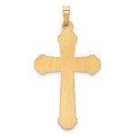 14k Two-tone Hollow Polished Cross with Center Cross Pendant - Image 3