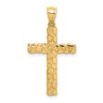 14K Nugget Style Cross Pendant