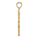14K Nugget Style Cross Pendant - Image 2