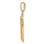 14K Cross CZ Pendant - Image 2