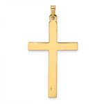 14k Polished Solid Cross Pendant - Image 4