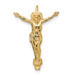 14k Polished Solid Risen Christ Chain Slide