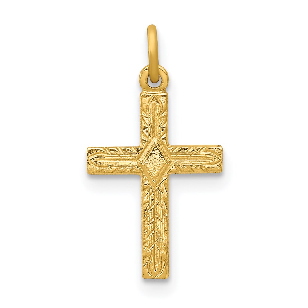 XR199.jpg 14k Small Cross Charm - Image 1