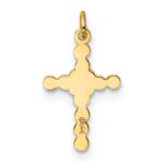 14k Small Polished Cross Charm - Image 4