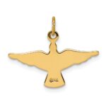 14k Polished Flying Dove Pendant - Image 3