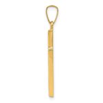 14k Hollow Cross Pendant - Image 2