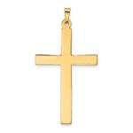 14k Hollow Cross Pendant - Image 4