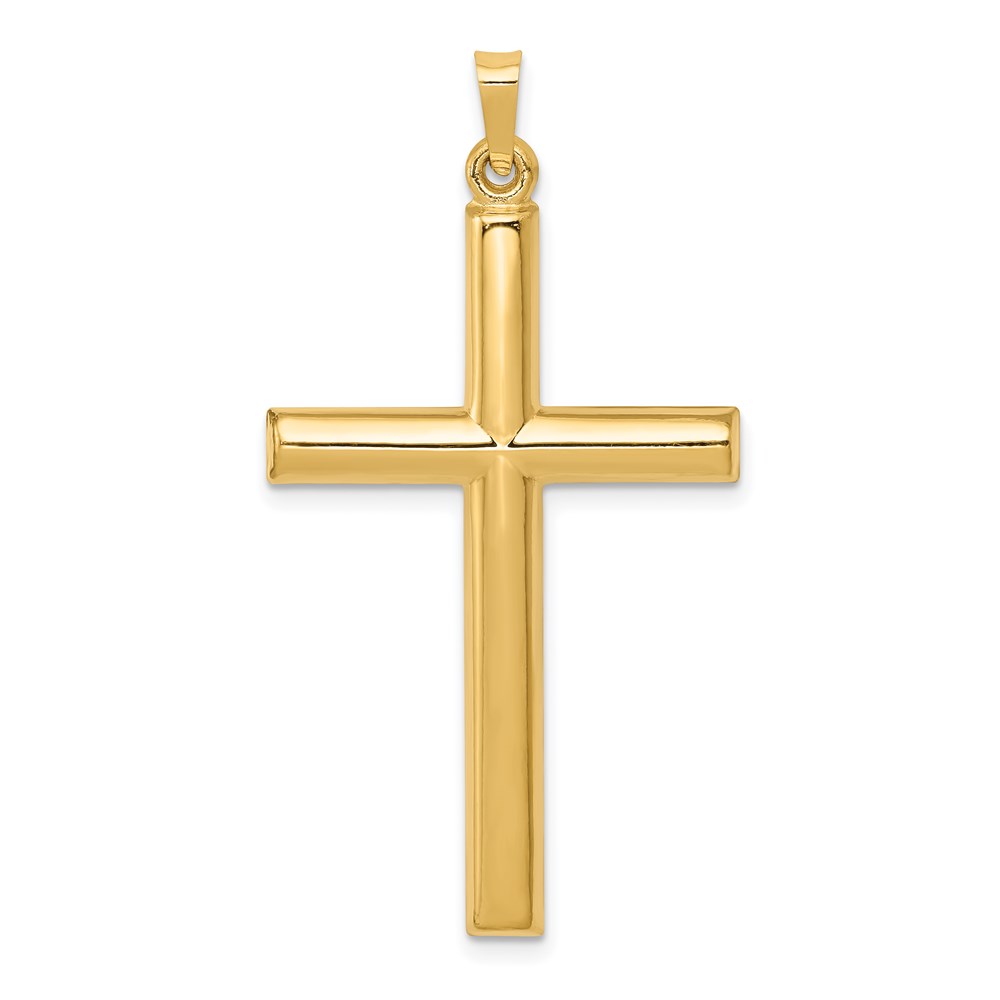 XR249.jpg 14k Hollow Cross Pendant - Image 1