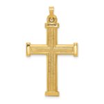 14k Hollow Latin Cross Pendant
