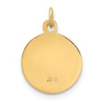 14k Polished and Satin Solid Holy Spirit Medal Charm - Image 4
