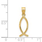 14k Ichthus Fish Pendant - Image 3