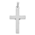 14k White Gold INRI Crucifix Charm - Image 4