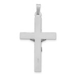 14k White Gold INRI Crucifix Charm - Image 4