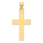 14k Polished Cross Charm