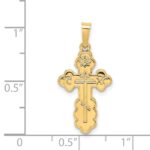 14k Eastern Orthodox Cross Charm - Image 3