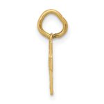 14K Floral Cross Charm - Image 2