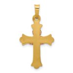 14k Two-tone Claddagh Cross Pendant - Image 4