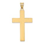 14K Laser Designed Cross Pendant - Image 4