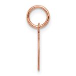 14k Rose Gold Plain .018 Gauge Round Engraveable 10mm Disc Charm - Image 2