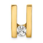 14k Complete A 5.25mm Diamond Slide Fits up to 6mm Regular/Fancy/Reversible Omega