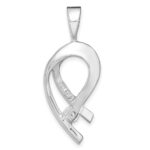 14k White Gold Complete 1/4 carat AA Diamond Slide Fits up to 2mm Regular/6mm Fancy or Reversible Omega - Image 4