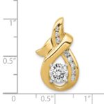 14k Peg-set A Diamond Semi-Mount Slide Fits up to 6mm Regular/8mm Fancy or Reversible Omega - Image 5