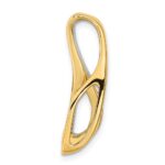 14k Two-tone Peg-Set AA Diamond Semi-Mount Slide Fits up to 6mm Regular/8mm Fancy or Reversible Omega - Image 2